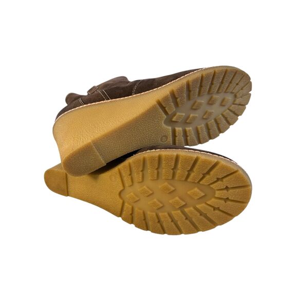 Boden Women's Wedge Ankle Boot Size EU 40 (US 9) Brown Leather - Picture 8 of 9